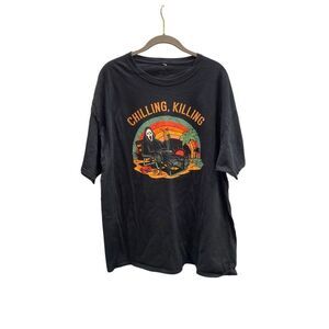 Ghost face scream, unisex, chilling, killing horror funny T-shirt, S/XL